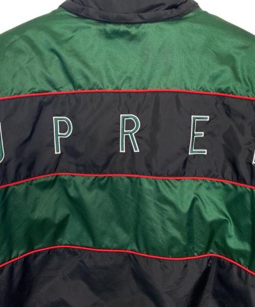 SUPREME（シュプリーム）Supreme (シュプリーム) Supreme Sports Piping Puffy Jacket グリーン×ブラック サイズ:Sの古着・服飾アイテム