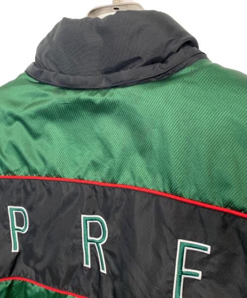 SUPREME（シュプリーム）Supreme (シュプリーム) Supreme Sports Piping Puffy Jacket グリーン×ブラック サイズ:Sの古着・服飾アイテム