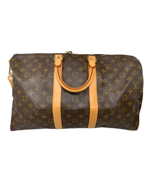 LOUIS VUITTON（ルイ ヴィトン）LOUIS VUITTON (ルイ ヴィトン) LOUIS VUITTON モノグラム キーポル・バンドリエール45 トラベルバッグ ブラウンの古着・服飾アイテム