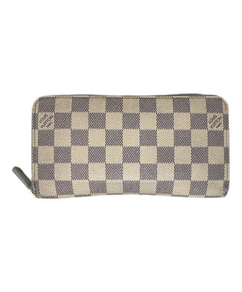 LOUIS VUITTON（ルイ ヴィトン）LOUIS VUITTON (ルイ ヴィトン) ラウンドファスナー財布 ホワイト×ブルーの古着・服飾アイテム