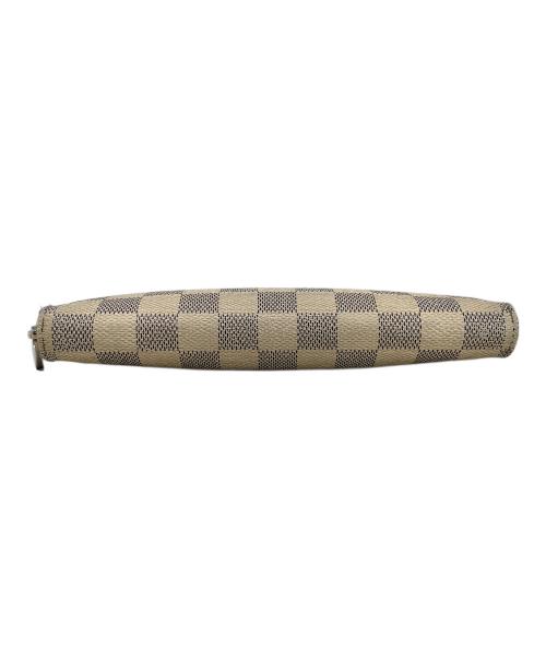 LOUIS VUITTON（ルイ ヴィトン）LOUIS VUITTON (ルイ ヴィトン) ラウンドファスナー財布 ホワイト×ブルーの古着・服飾アイテム