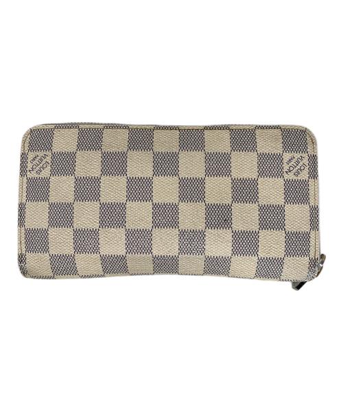 LOUIS VUITTON（ルイ ヴィトン）LOUIS VUITTON (ルイ ヴィトン) ラウンドファスナー財布 ホワイト×ブルーの古着・服飾アイテム