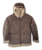 LE GLAZIKル グラジック）の古着「リバーシブルフェイクムートンジャケット」｜ベージュ