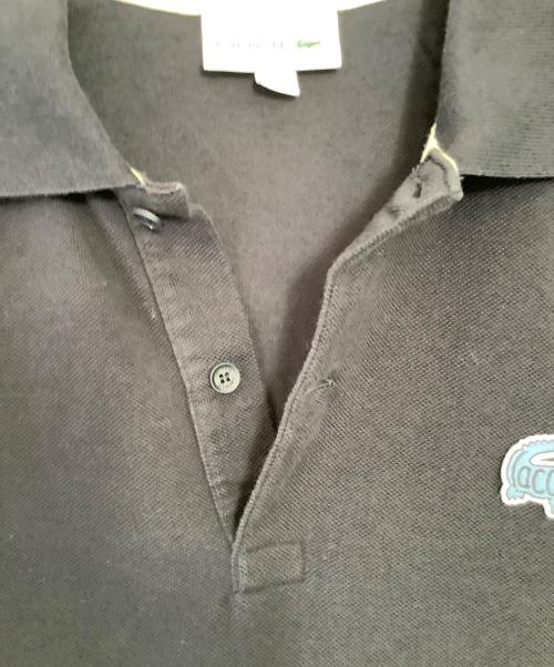 LACOSTE（ラコステ）LACOSTE (ラコステ) ヘリテージワニロゴポロシャツ ブラック サイズ:Mの古着・服飾アイテム