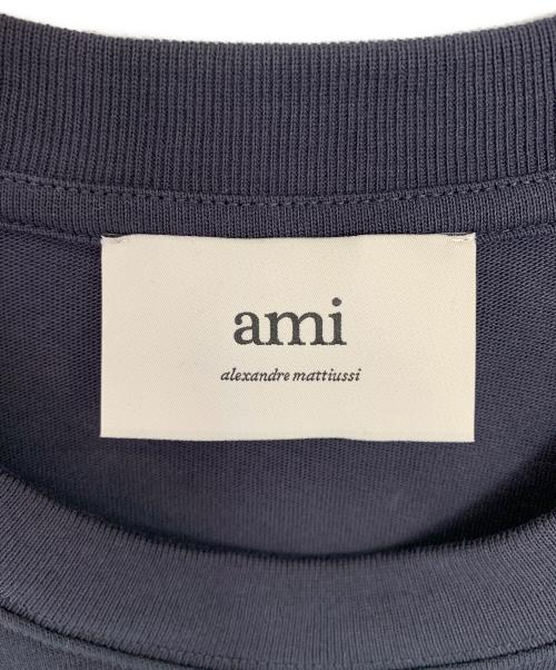 AMI Alexandre Mattiussi（アミアレクサンドルマテュッシ）AMI Alexandre Mattiussi (アミアレクサンドルマテュッシ) 半袖カットソー ブラック サイズ:XSの古着・服飾アイテム