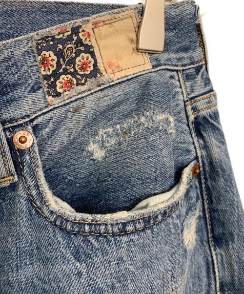 POLO RALPH LAUREN（ポロ・ラルフローレン）POLO RALPH LAUREN (ポロ・ラルフローレン) POLO RALPH LAUREN パッチワークデニムパンツ インディゴ サイズ:27の古着・服飾アイテム