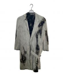 Y's（ワイズ）の古着「Y's デニムロングコート」｜グレー