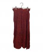 Y'sワイズ）の古着「スカート」｜レッド×ブラック