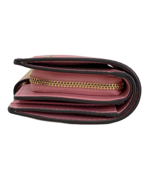 MICHAEL KORS（マイケル・コース）MICHAEL KORS (マイケルコース) 2つ折り財布 ピンクの古着・服飾アイテム