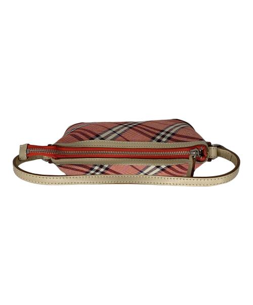 BURBERRY BLUE LABEL（バーバリーロンドンブルーレーベル）BURBERRY BLUE LABEL (バーバリーロンドンブルーレーベル) ハンドバッグ ピンクの古着・服飾アイテム