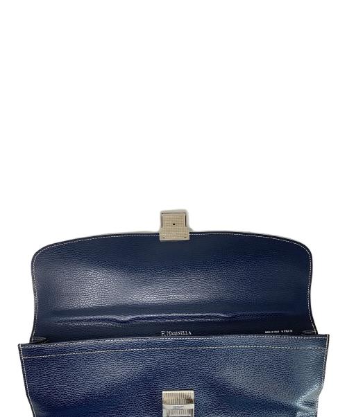 E.MARINELLA NAPOLI（マリネッラ ナポリ）E.MARINELLA NAPOLI (マリネッラ ナポリ) クラッチバッグ ネイビーの古着・服飾アイテム