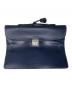 E.MARINELLA NAPOLI (マリネッラ ナポリ) クラッチバッグ ネイビー：10000円