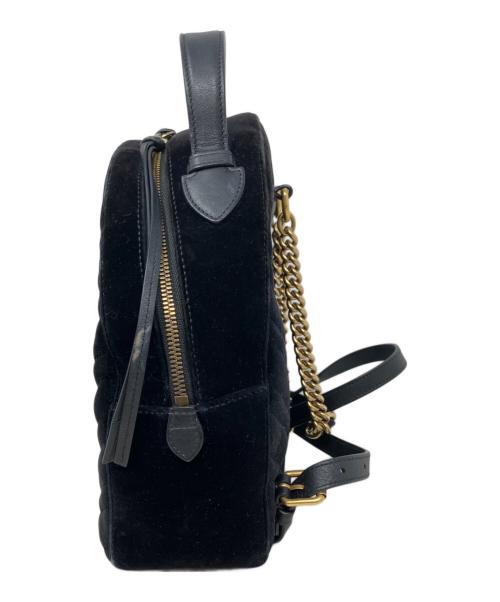 GUCCI（グッチ）GUCCI (グッチ) GUCCI GGマーモント リュック ブラックの古着・服飾アイテム