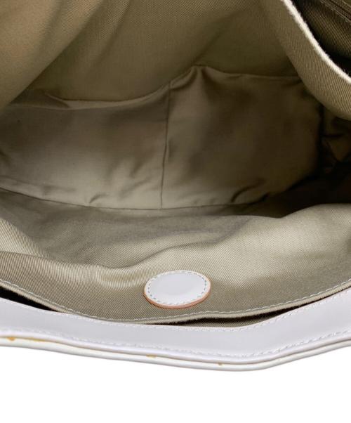 ESTINE（エスティーヌ）ESTINE (エスティーヌ) ESTINE トートバッグ ホワイト×イエローの古着・服飾アイテム