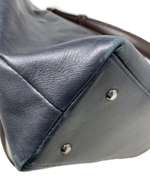 TAKEO KIKUCHI（タケオキクチ）TAKEO KIKUCHI (タケオキクチ) TAKEO KIKUCHI レザートートバッグ ブラックの古着・服飾アイテム