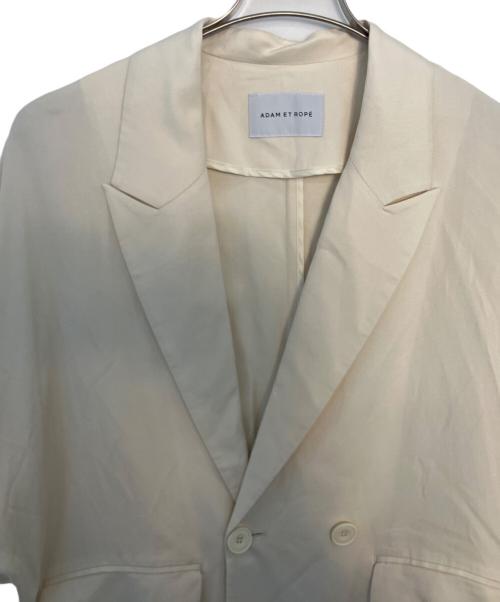 Adam et Rope（アダム エ ロペ）Adam et Rope (アダム エ ロペ) Adam et Rope ショートスリーブジャケット ホワイト サイズ:Freeの古着・服飾アイテム