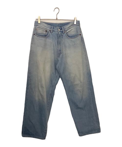 BEAMS（ビームス）BEAMS (ビームス) ワイドフィットデニムパンツ スカイブルー サイズ:Sの古着・服飾アイテム