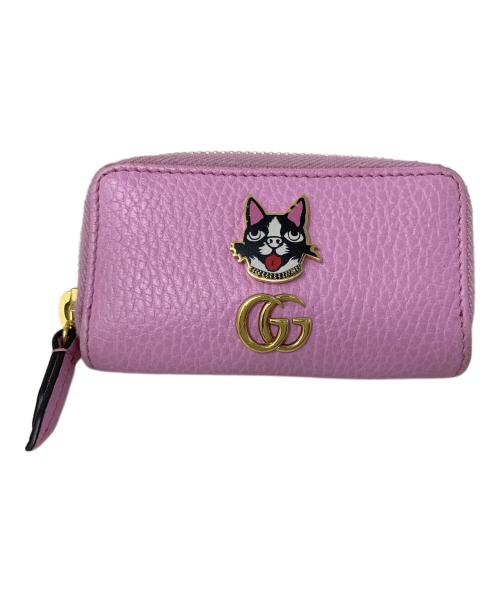 GUCCI（グッチ）GUCCI (グッチ) GUCCI GGマーモント ボスコ コインケース ピンクの古着・服飾アイテム