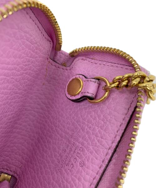 GUCCI（グッチ）GUCCI (グッチ) GUCCI GGマーモント ボスコ コインケース ピンクの古着・服飾アイテム