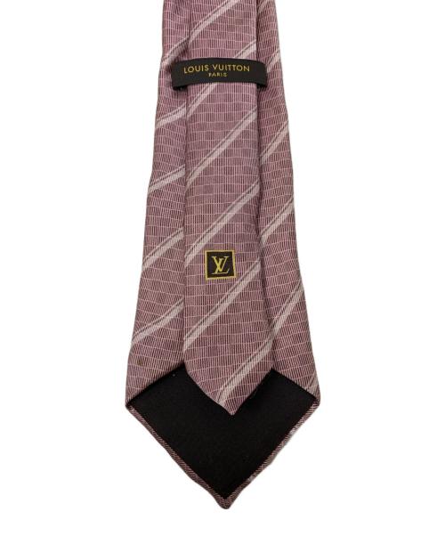 LOUIS VUITTON（ルイ ヴィトン）LOUIS VUITTON (ルイ ヴィトン) LOUIS VUITTON シルクネクタイ ピンク サイズ:-の古着・服飾アイテム