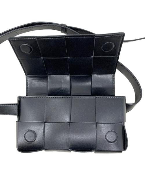 BOTTEGA VENETA（ボッテガベネタ）BOTTEGA VENETA (ボッテガベネタ) ウエストバッグ ブラックの古着・服飾アイテム