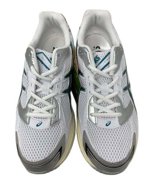 asics（アシックス）asics (アシックス) スニーカー ホワイト×グリーン サイズ:28.0の古着・服飾アイテム