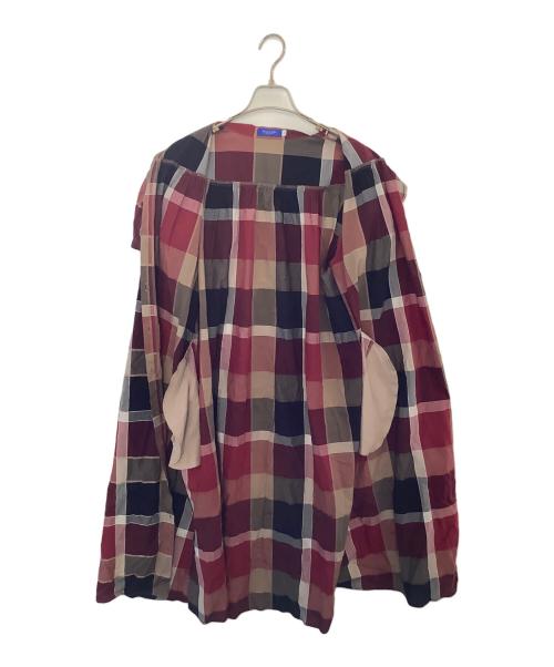 BLUE LABEL CRESTBRIDGE（ブルーレーベルクレストブリッジ）BLUE LABEL CRESTBRIDGE (ブルーレーベルクレストブリッジ) BLUE LABEL CRESTBRIDGE 半袖ワンピース レッド サイズ:38の古着・服飾アイテム