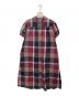 BLUE LABEL CRESTBRIDGE（ブルーレーベルクレストブリッジ）の古着「BLUE LABEL CRESTBRIDGE 半袖ワンピース」｜レッド