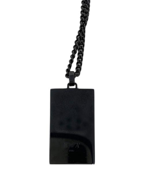 EMPORIO ARMANI（エンポリオアルマーニ）EMPORIO ARMANI (エンポリオアルマーニ) ネックレス ブラックの古着・服飾アイテム