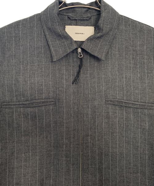 TODAYFUL（トゥデイフル）TODAYFUL (トゥデイフル) TODAYFUL Stripe Zip Combinaison グレー サイズ:36の古着・服飾アイテム