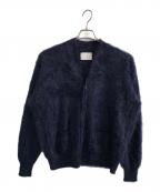 sssteinシュタイン）の古着「ssstein Cotton Cashmere Knit Cardigan 厚手カーディガン」｜ネイビー