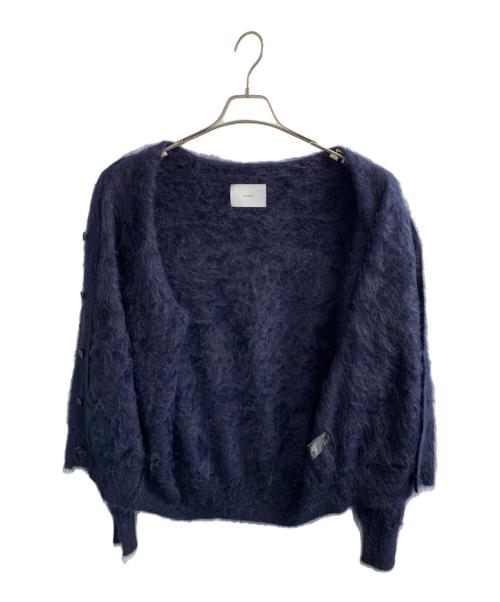 ssstein（シュタイン）ssstein (シュタイン) ssstein Cotton Cashmere Knit Cardigan 厚手カーディガン ネイビー サイズ:Sの古着・服飾アイテム