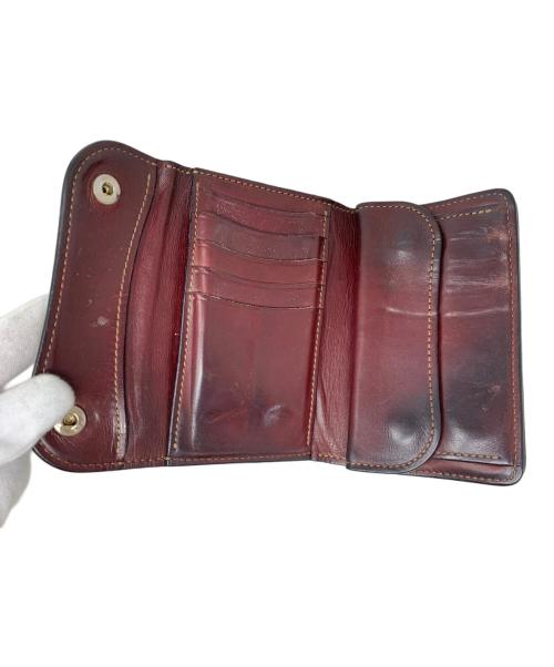 WILDSWANS（ワイルドスワンズ）WILDSWANS (ワイルドスワンズ) WILDSWANS ENO 3つ折り財布 ダークブラウンの古着・服飾アイテム