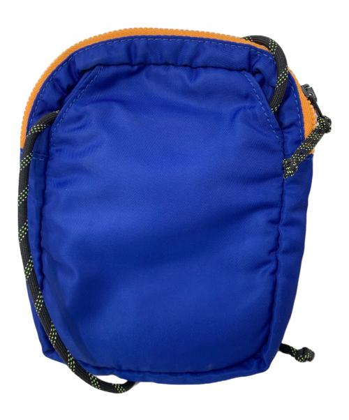 maison kitsune（メゾンキツネ）MAISON KITSUNE (メゾンキツネ) MAISON KITSUNE ショルダーポーチ ブルーの古着・服飾アイテム