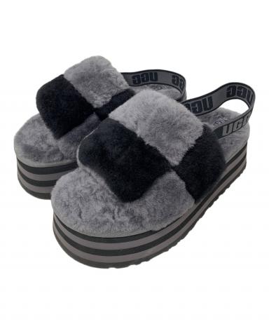中古・古着通販】UGG (アグ) UGG ファーサンダル グレー サイズ:26