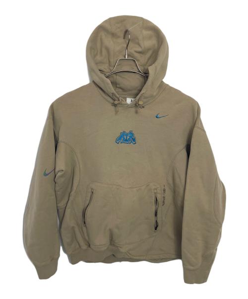 NIKE（ナイキ）NIKE (ナイキ) OFFWHITE (オフホワイト) プルオーバーパーカー ベージュ サイズ:Mの古着・服飾アイテム