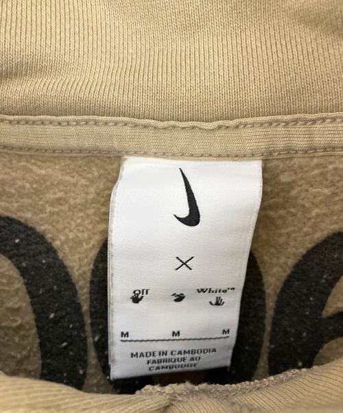 NIKE（ナイキ）NIKE (ナイキ) OFFWHITE (オフホワイト) プルオーバーパーカー ベージュ サイズ:Mの古着・服飾アイテム