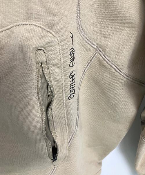NIKE（ナイキ）NIKE (ナイキ) OFFWHITE (オフホワイト) プルオーバーパーカー ベージュ サイズ:Mの古着・服飾アイテム