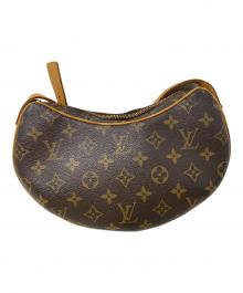 LOUIS VUITTON（ルイ ヴィトン）の古着「LOUIS VUITTON モノグラム ポシェットクロワッサン ショルダーバッグ」｜ブラウン