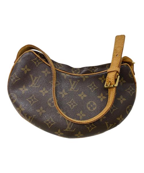 LOUIS VUITTON（ルイ ヴィトン）LOUIS VUITTON (ルイ ヴィトン) LOUIS VUITTON モノグラム ポシェットクロワッサン ショルダーバッグ ブラウンの古着・服飾アイテム