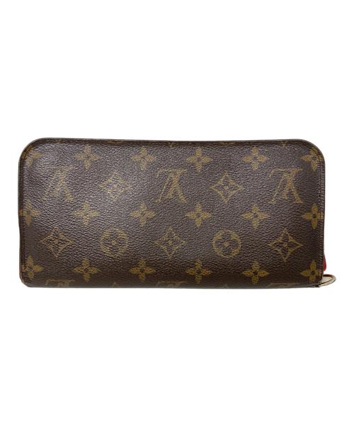 LOUIS VUITTON（ルイ ヴィトン）LOUIS VUITTON (ルイ ヴィトン) 草間彌生 (クサマヤヨイ) LOUIS VUITTON 草間彌生 モノグラム アンソリット 長財布 ブラウン×レッドの古着・服飾アイテム