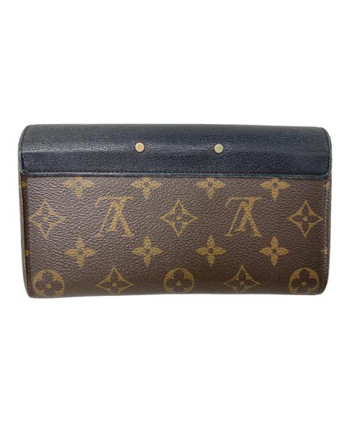 LOUIS VUITTON（ルイ ヴィトン）LOUIS VUITTON (ルイ ヴィトン) LOUIS VUITTON モノグラム ポルトフォイユ・パラス 長財布 ブラック×ブラウンの古着・服飾アイテム
