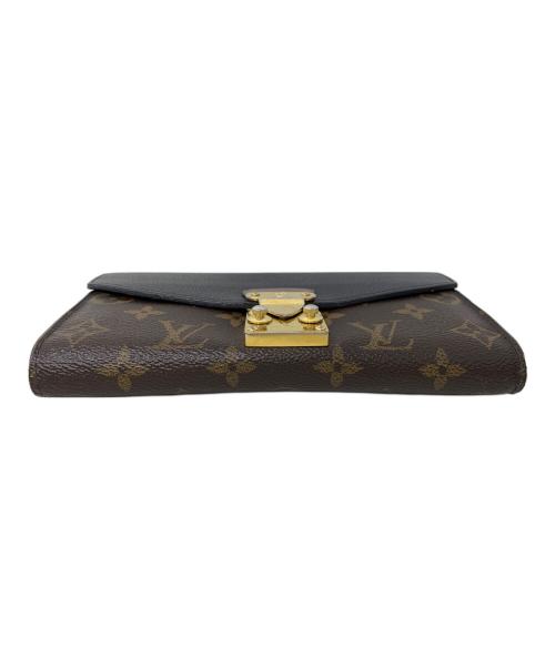 LOUIS VUITTON（ルイ ヴィトン）LOUIS VUITTON (ルイ ヴィトン) LOUIS VUITTON モノグラム ポルトフォイユ・パラス 長財布 ブラック×ブラウンの古着・服飾アイテム