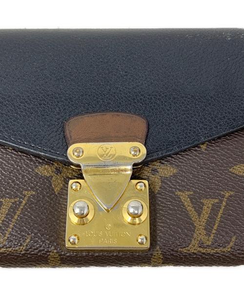 LOUIS VUITTON（ルイ ヴィトン）LOUIS VUITTON (ルイ ヴィトン) LOUIS VUITTON モノグラム ポルトフォイユ・パラス 長財布 ブラック×ブラウンの古着・服飾アイテム
