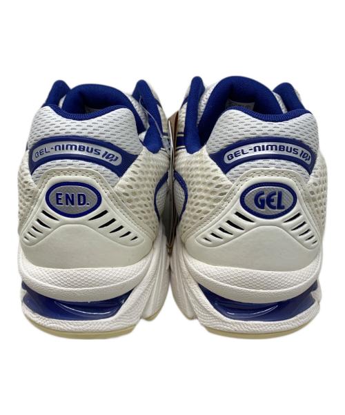 asics（アシックス）asics (アシックス) END. (エンド) asics END. GEL-NIMBUS 10.1 ローカットスニーカー ホワイト×ブルー サイズ:29㎝  未使用品の古着・服飾アイテム