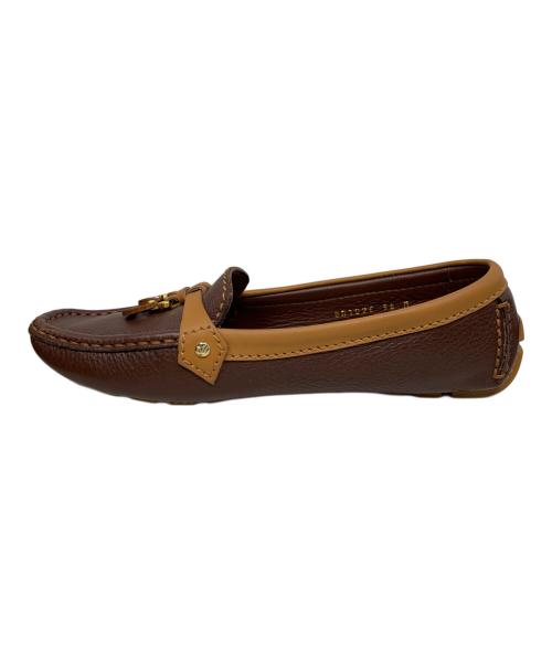 LOUIS VUITTON（ルイ ヴィトン）LOUIS VUITTON (ルイ ヴィトン) LOUIS VUITTON モノグラムフラワー INTREPIDE LOAFER  モカシンシューズ ブラウン サイズ:Mの古着・服飾アイテム