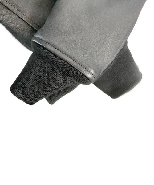 Junhashimoto（ジュンハシモト）Junhashimoto (ジュンハシモト) Junhashimoto レザージャケット ブラック サイズ:3の古着・服飾アイテム