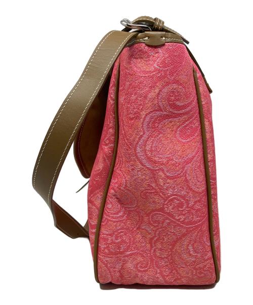 AVACATION（アヴァケーション）AVACATION (アヴァケーション) ショルダーバッグ ピンク×ブラウンの古着・服飾アイテム