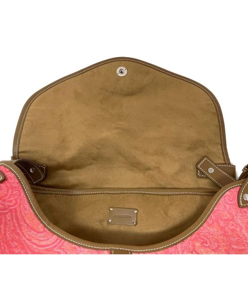 AVACATION（アヴァケーション）AVACATION (アヴァケーション) ショルダーバッグ ピンク×ブラウンの古着・服飾アイテム