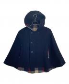 BLUE LABEL CRESTBRIDGEブルーレーベルクレストブリッジ）の古着「BLUE LABEL CRESTBRIDGE ポンチョ」｜ネイビー